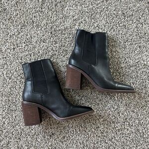Crown Vintage Black Heeled Boots